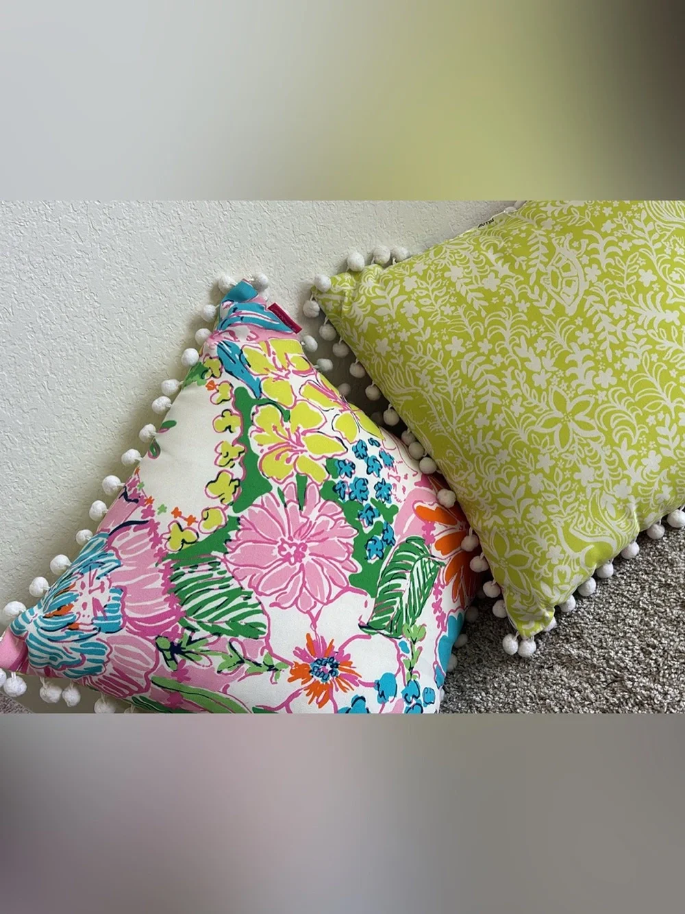 Lilly Pulitzer for Target Throw Pillow “Nosey Posey” Set ☀️
